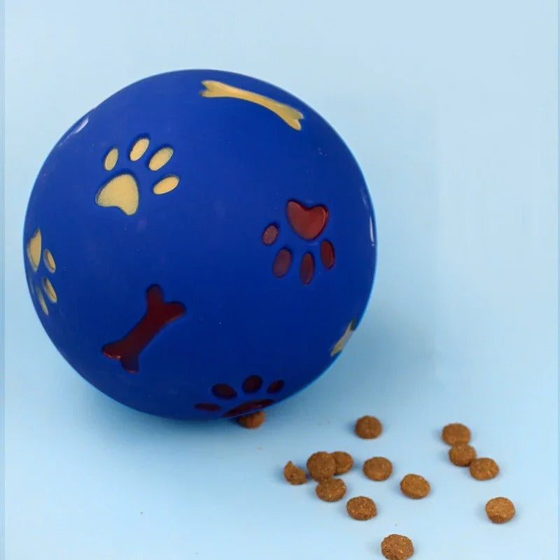 Food Leakage Feeder Treat Interactive Rubber Ball