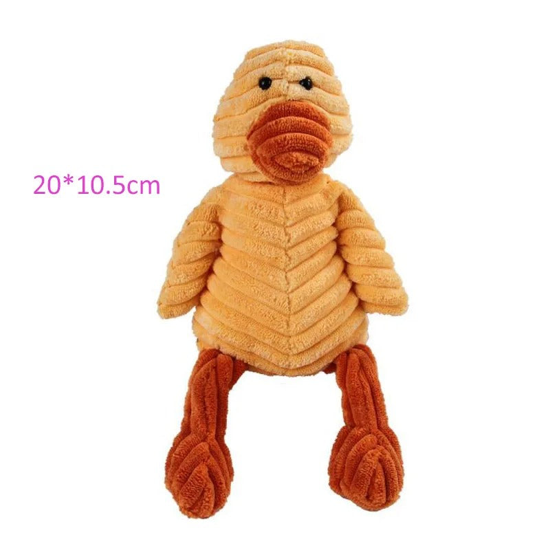 Animals Shape Bite Resistant Squeaky Plush Dog Toy