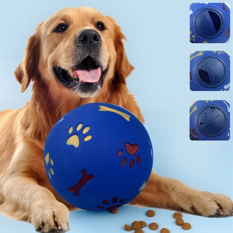 Food Leakage Feeder Treat Interactive Rubber Ball