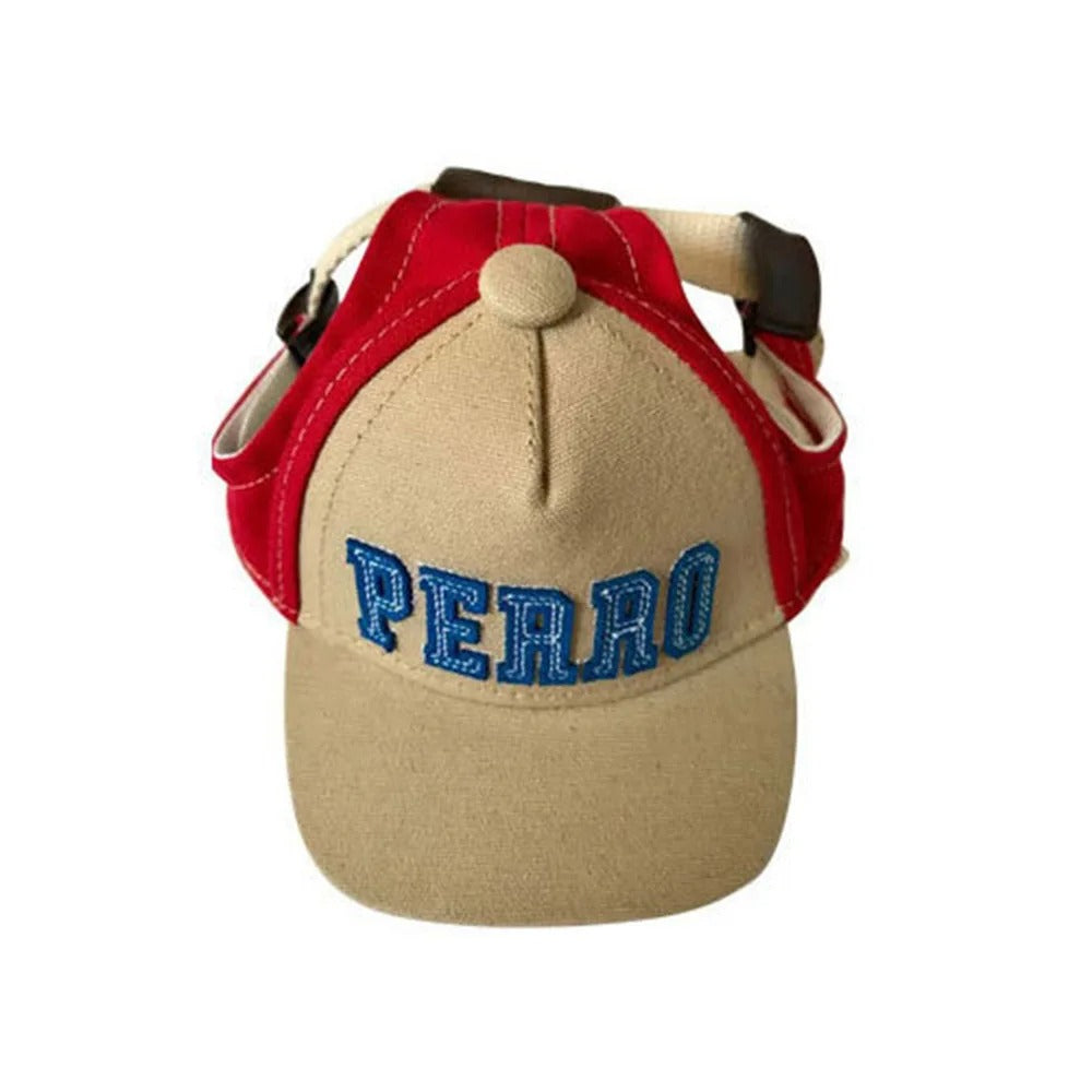 Baseball Letter With Ear Holes Cap for Puppy Dogs