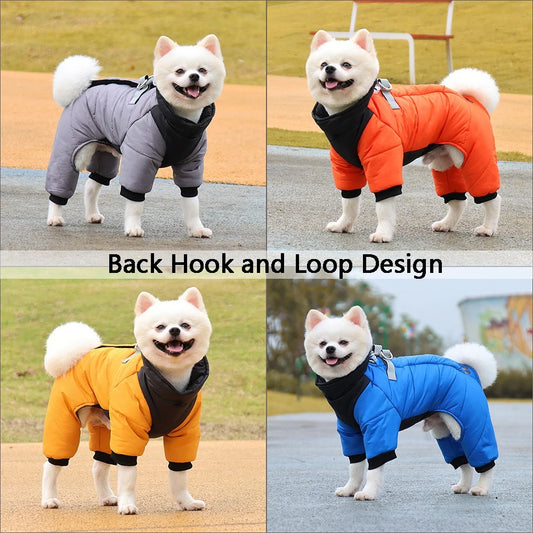 Winter Warm Thicken Waterproof Dog Jacket for Small Medium Dogs