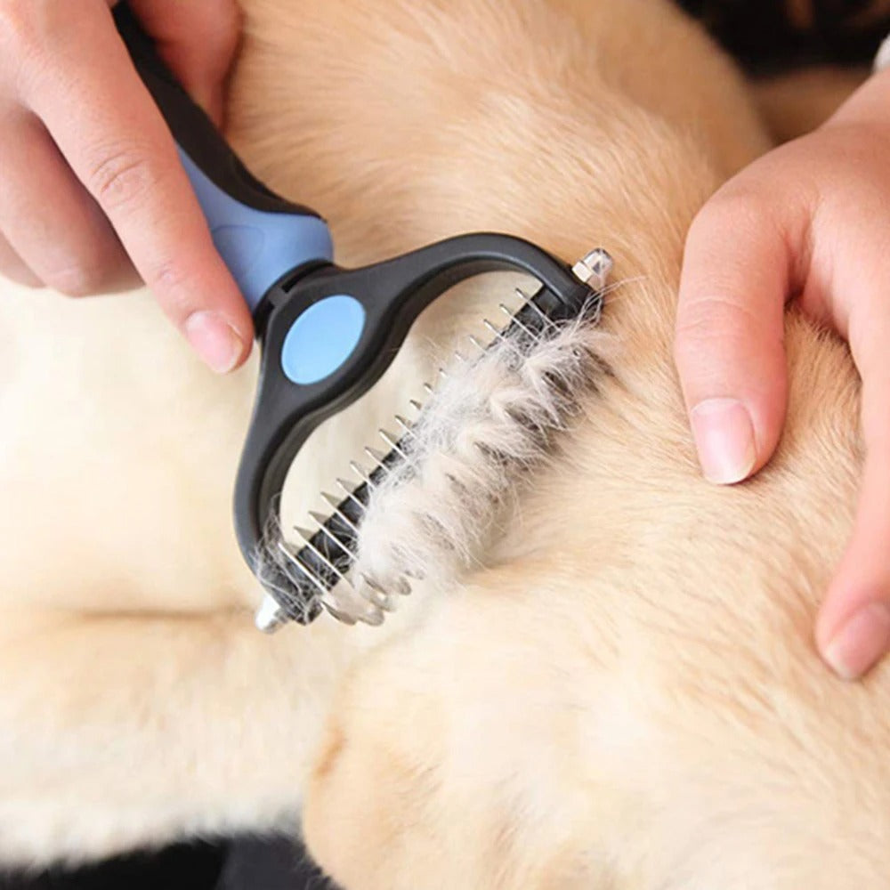 Pet Fur Knot Cutter Dog Grooming Shedding Tools Puppy Cat Comb Brush Double Sided Brush Dog Accessories