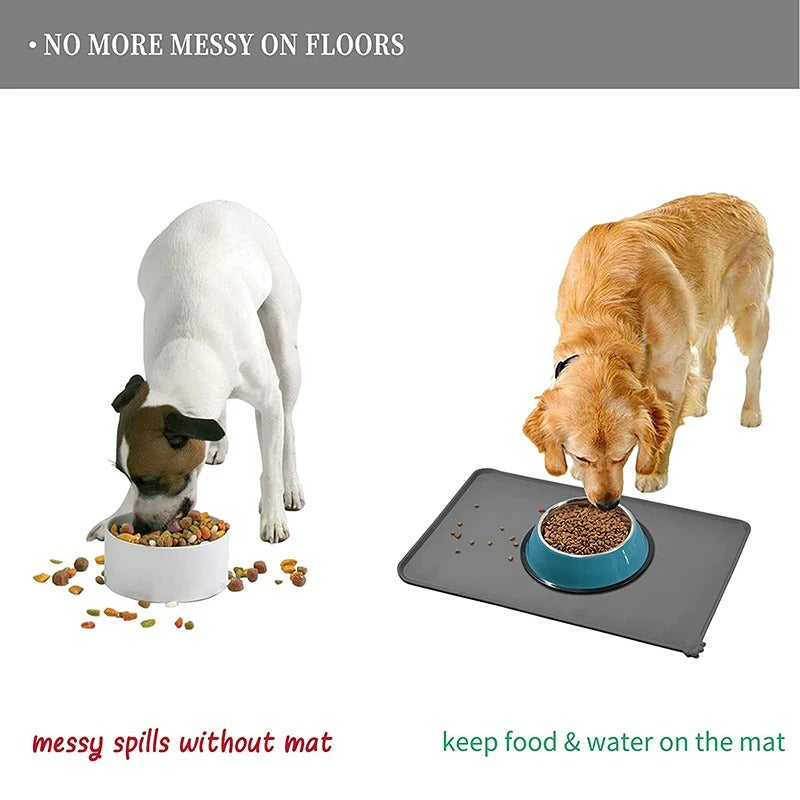 Non-Stick Silicone Feeding Drinking Mat for Dog and Cat