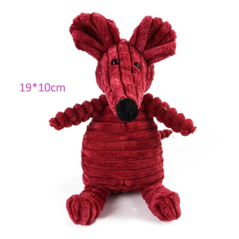 Animals Shape Bite Resistant Squeaky Plush Dog Toy